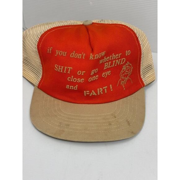 FART! Trucker Mesh Snapback Cap Hat Vintage OLD - See Description! - Picture 1 of 4